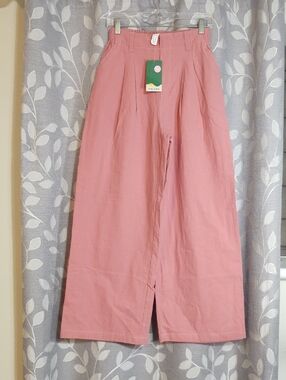 Halara Women's Pink Wide-Leg Skirt